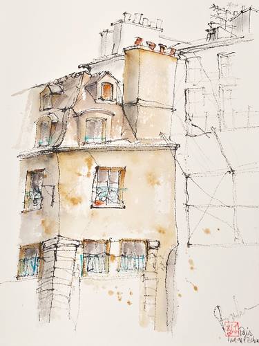 Print of Fine Art Architecture Drawings by Barbara Luel