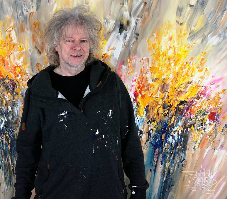 Original Modernism Abstract Painting by Peter Nottrott