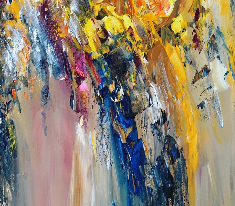 Original Modernism Abstract Painting by Peter Nottrott