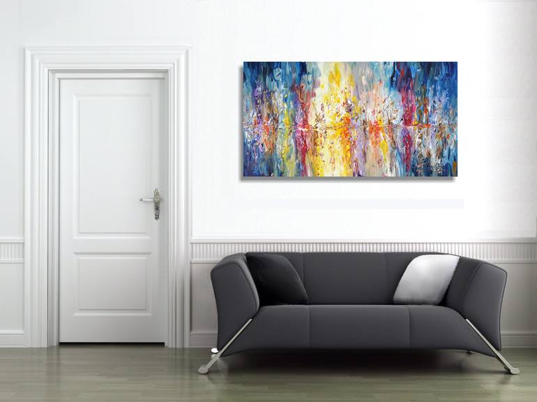 Original Abstract Expressionism Seascape Painting by Peter Nottrott