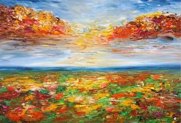 Original Abstract Expressionism Landscape Paintings by Peter Nottrott