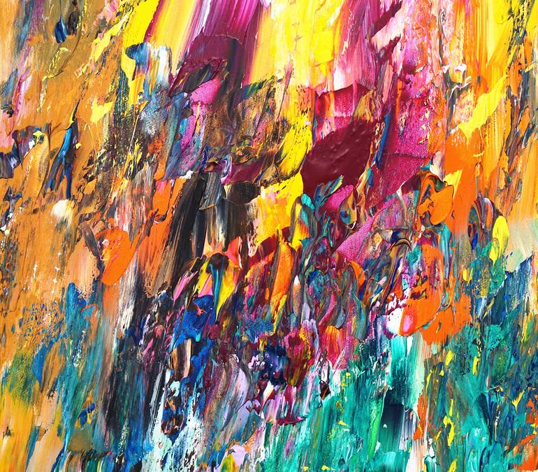 Original Modernism Abstract Painting by Peter Nottrott