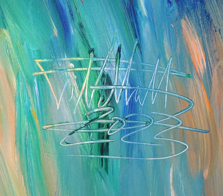 Original Modernism Abstract Painting by Peter Nottrott