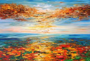 Original Abstract Expressionism Landscape Paintings by Peter Nottrott