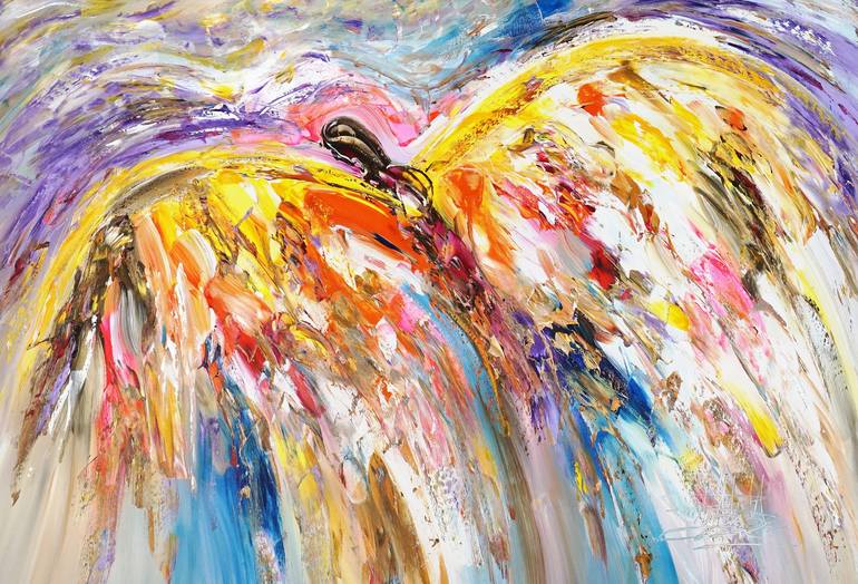 Original Abstract Expressionism Religious Paintings by Peter Nottrott