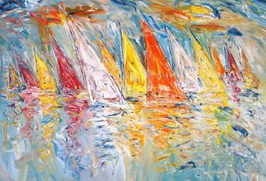 Original Sailboat Paintings by Peter Nottrott