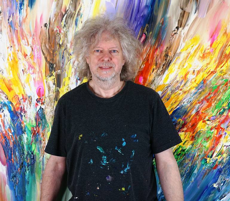 Original Modernism Abstract Painting by Peter Nottrott