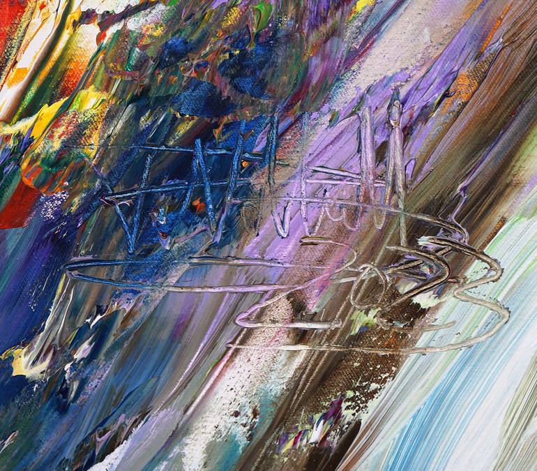 Original Modernism Abstract Painting by Peter Nottrott