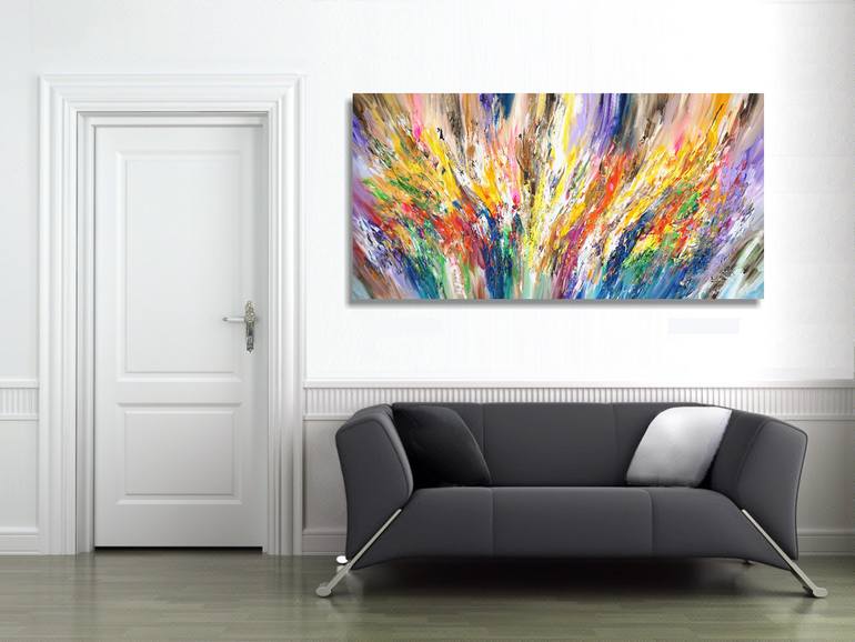 Original Modernism Abstract Painting by Peter Nottrott