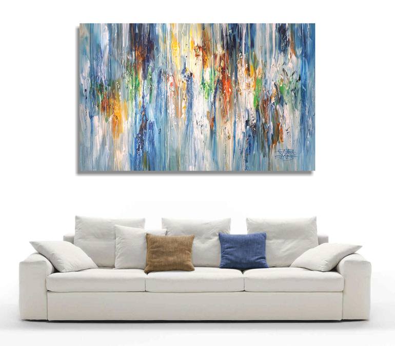 Original Modernism Abstract Painting by Peter Nottrott