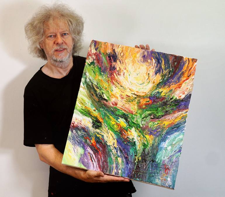 Original Abstract Painting by Peter Nottrott