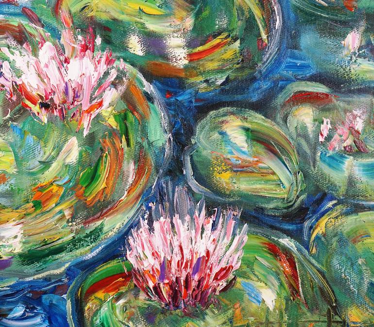 Original Abstract Expressionism Botanic Painting by Peter Nottrott