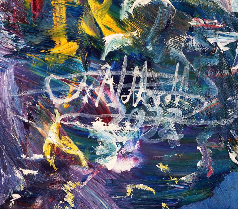 Original Abstract Expressionism Boat Painting by Peter Nottrott