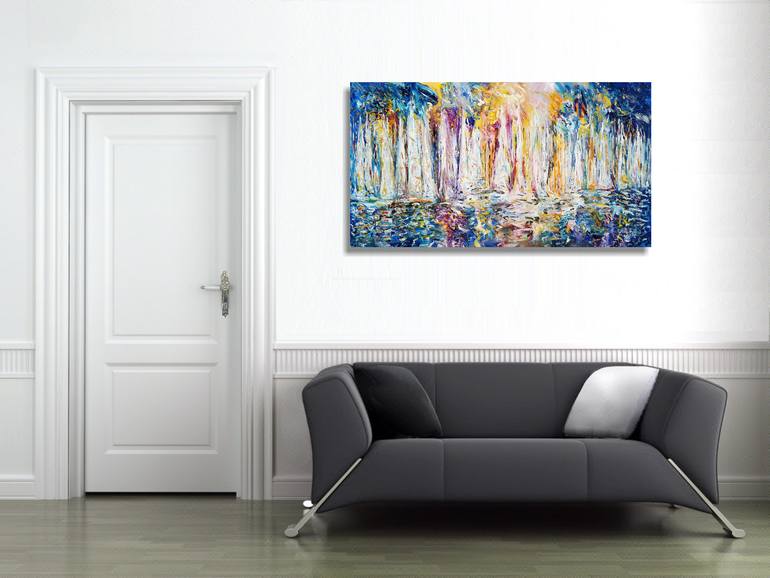 Original Abstract Expressionism Boat Painting by Peter Nottrott