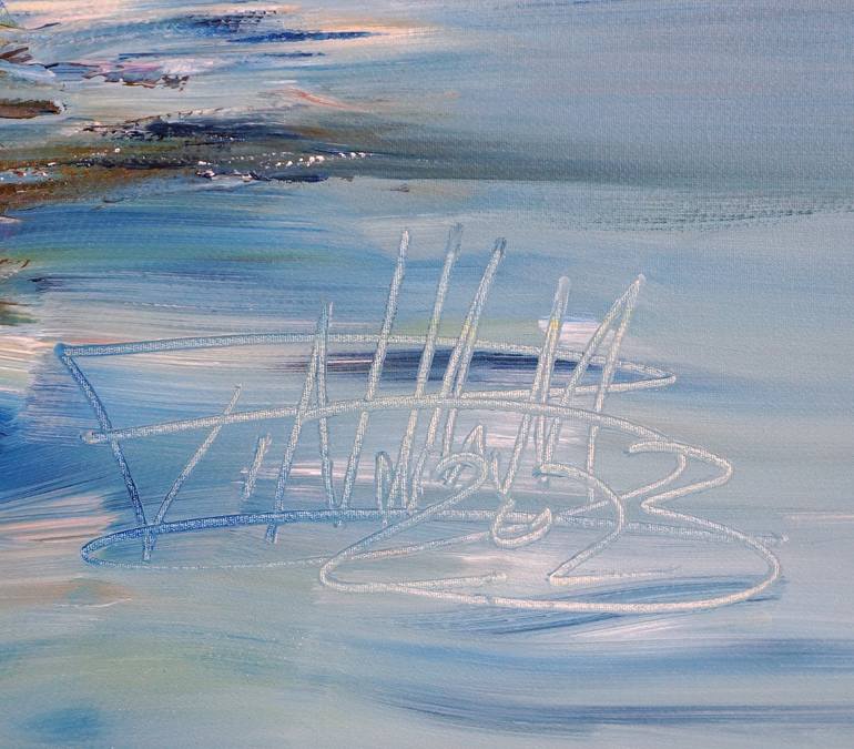 Original Abstract Expressionism Boat Painting by Peter Nottrott