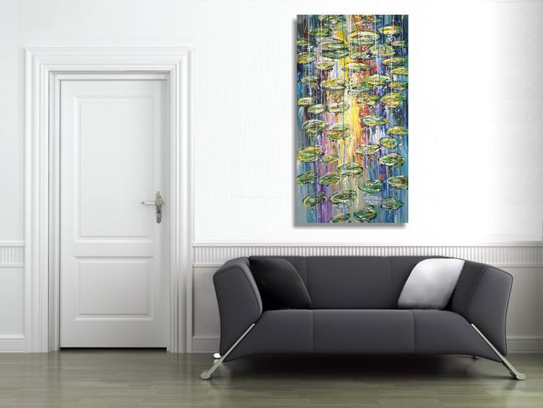 Original Abstract Expressionism Floral Painting by Peter Nottrott