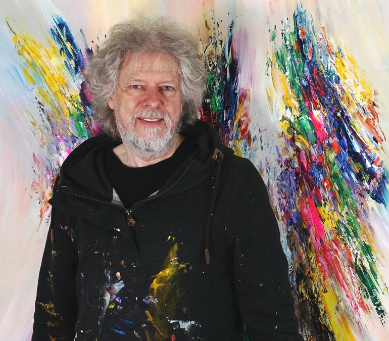 Original Abstract Painting by Peter Nottrott