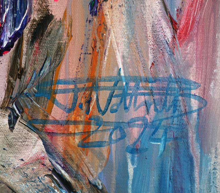 Original Abstract Expressionism Floral Painting by Peter Nottrott