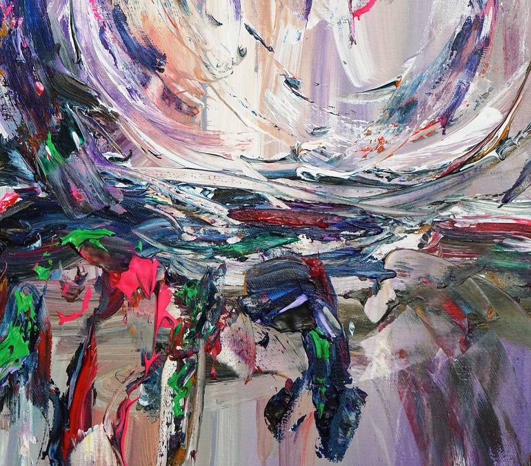 Original Abstract Expressionism Floral Painting by Peter Nottrott