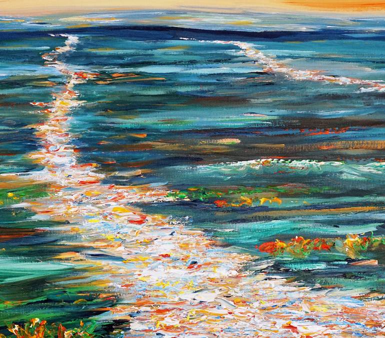 Original Abstract Expressionism Landscape Painting by Peter Nottrott