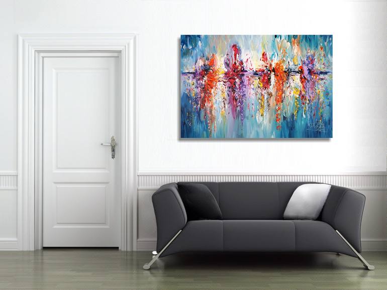 Original Abstract Expressionism Abstract Painting by Peter Nottrott