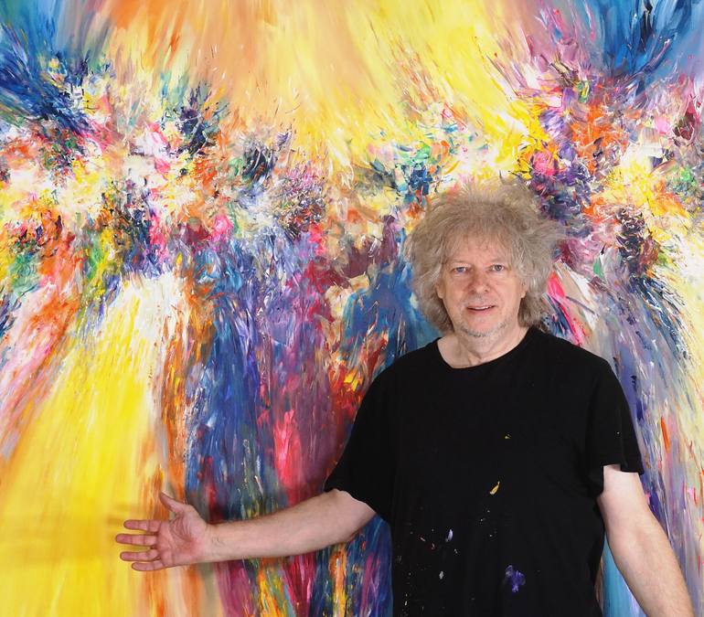 Original Abstract Painting by Peter Nottrott