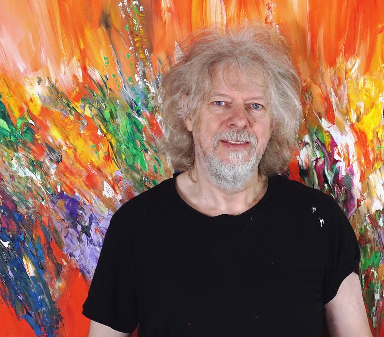 Original Abstract Painting by Peter Nottrott