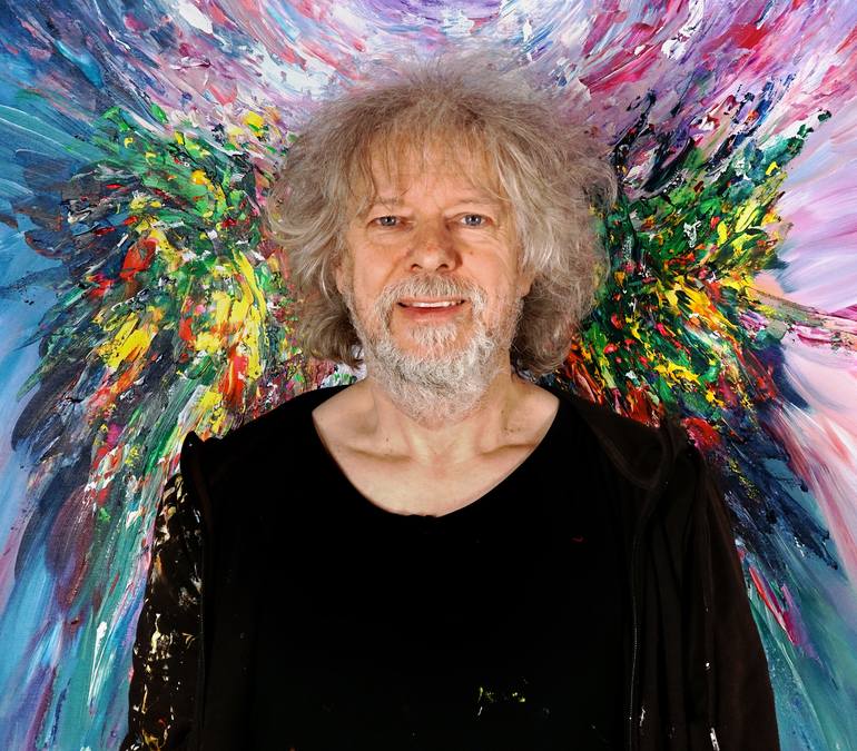 Original Abstract Expressionism Landscape Painting by Peter Nottrott