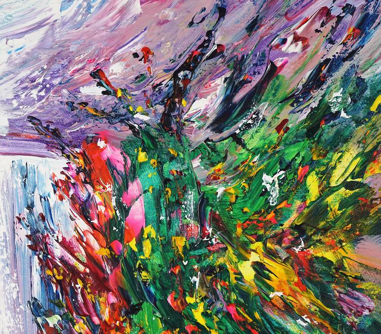 Original Abstract Expressionism Landscape Painting by Peter Nottrott