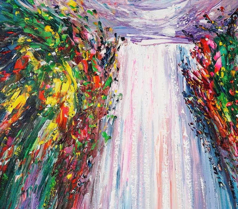 Original Abstract Expressionism Landscape Painting by Peter Nottrott