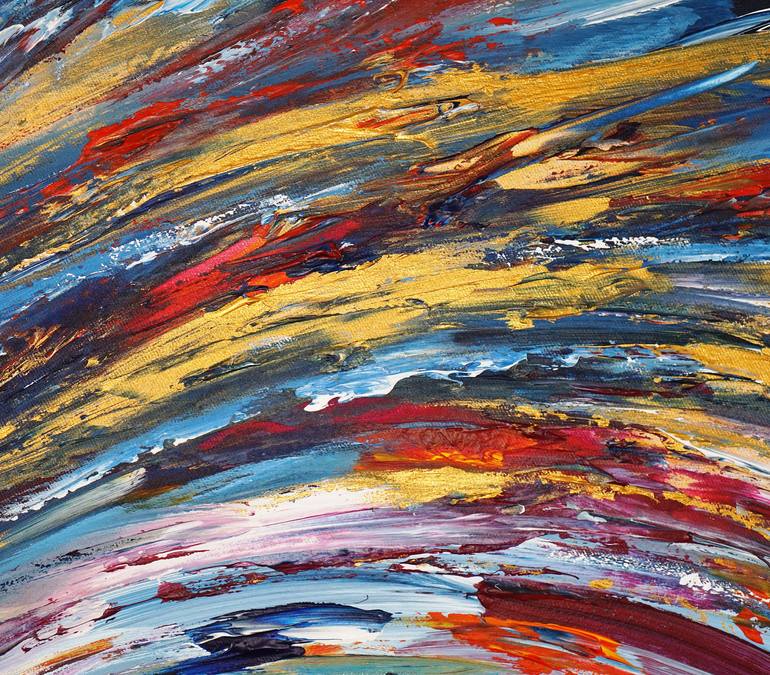 Original Abstract Painting by Peter Nottrott
