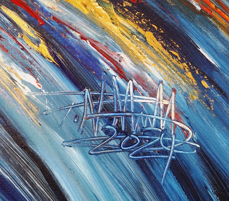 Original Abstract Painting by Peter Nottrott