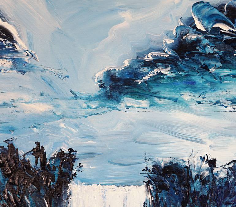Original Abstract Expressionism Landscape Painting by Peter Nottrott