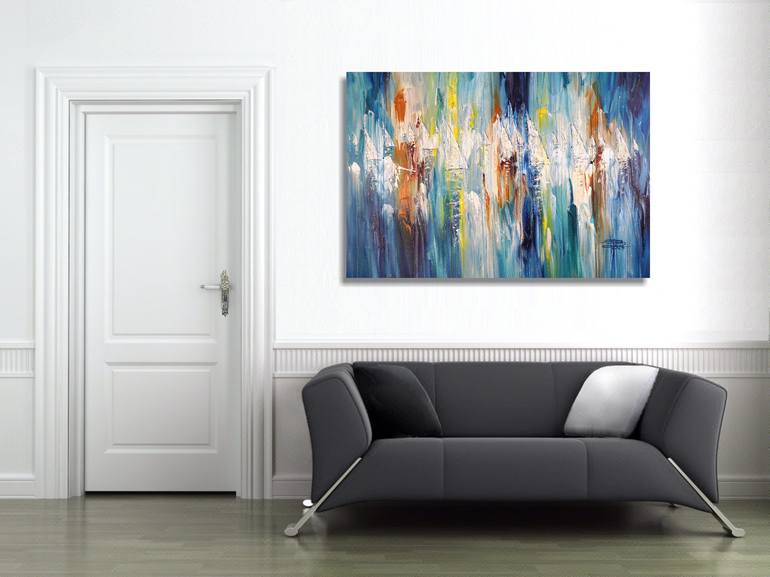 Original Abstract Expressionism Boat Painting by Peter Nottrott