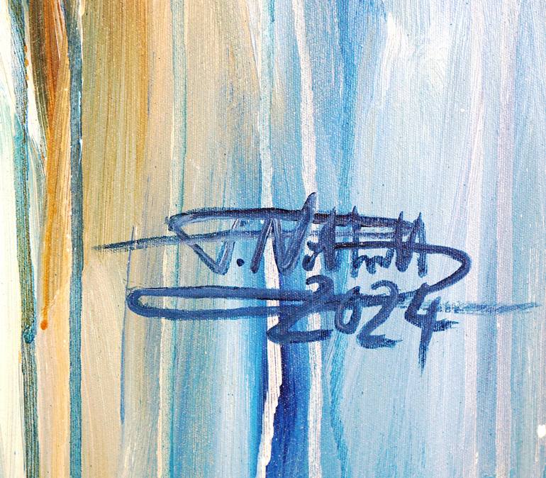 Original Abstract Expressionism Boat Painting by Peter Nottrott