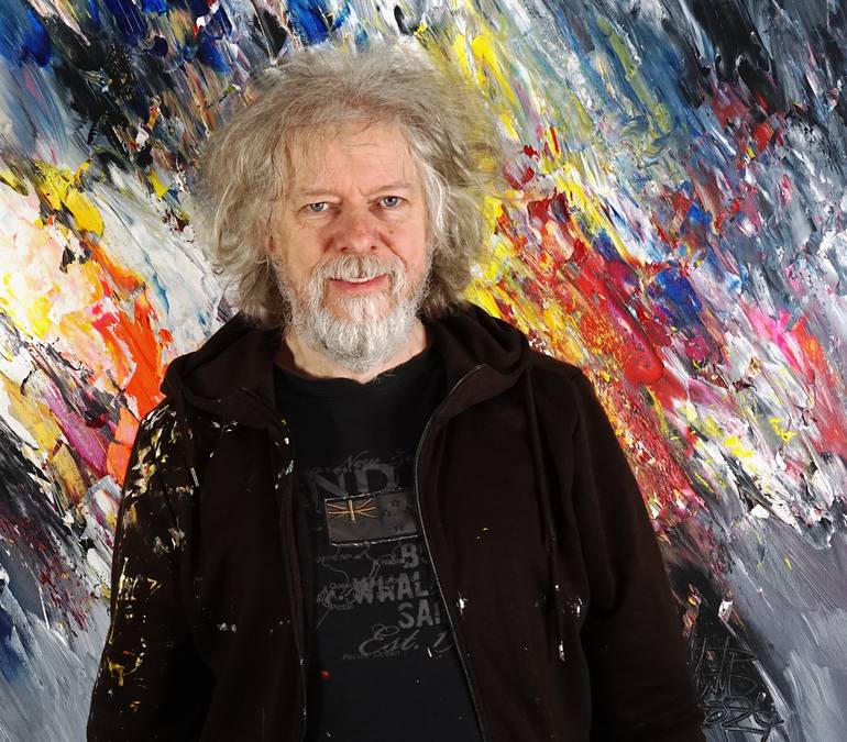 Original Abstract Painting by Peter Nottrott