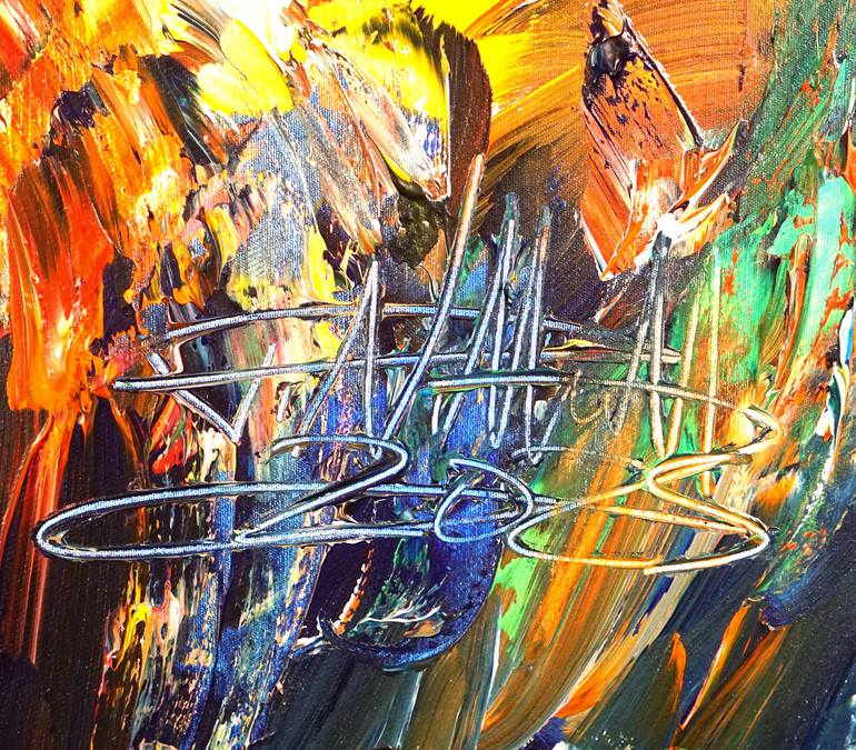 Original Abstract Painting by Peter Nottrott