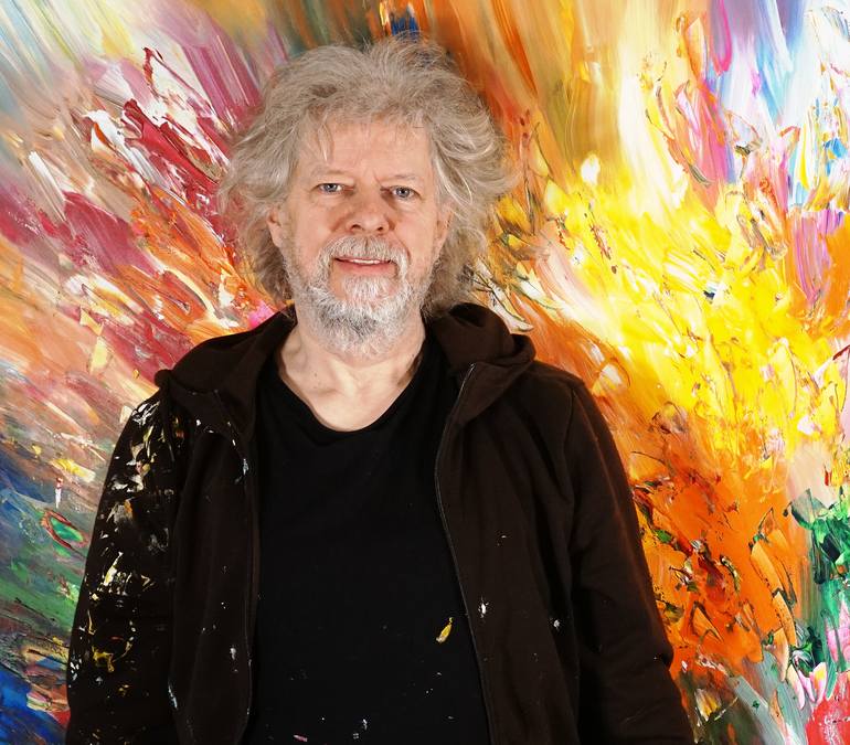 Original Abstract Painting by Peter Nottrott