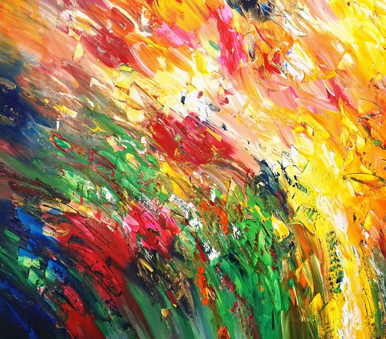 Original Abstract Painting by Peter Nottrott