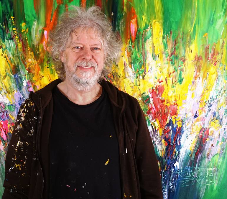 Original Abstract Painting by Peter Nottrott