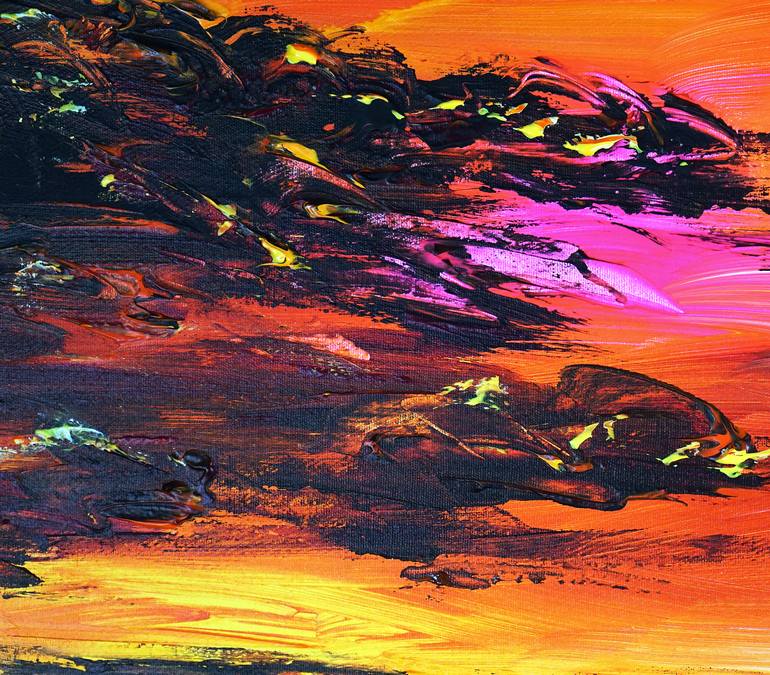 Original Abstract Expressionism Boat Painting by Peter Nottrott
