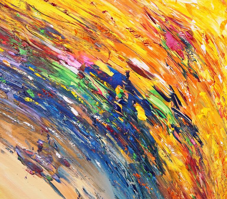 Original Abstract Painting by Peter Nottrott