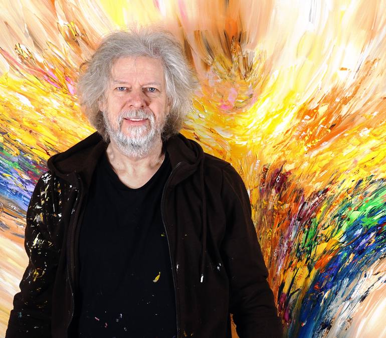 Original Abstract Painting by Peter Nottrott