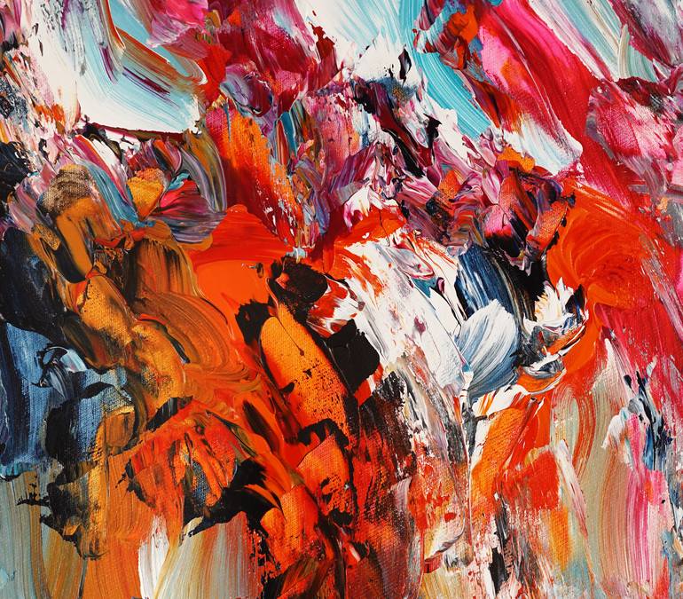 Original Abstract Expressionism Abstract Painting by Peter Nottrott