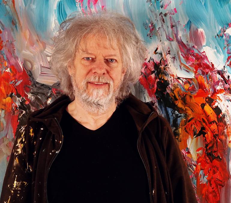 Original Abstract Expressionism Abstract Painting by Peter Nottrott