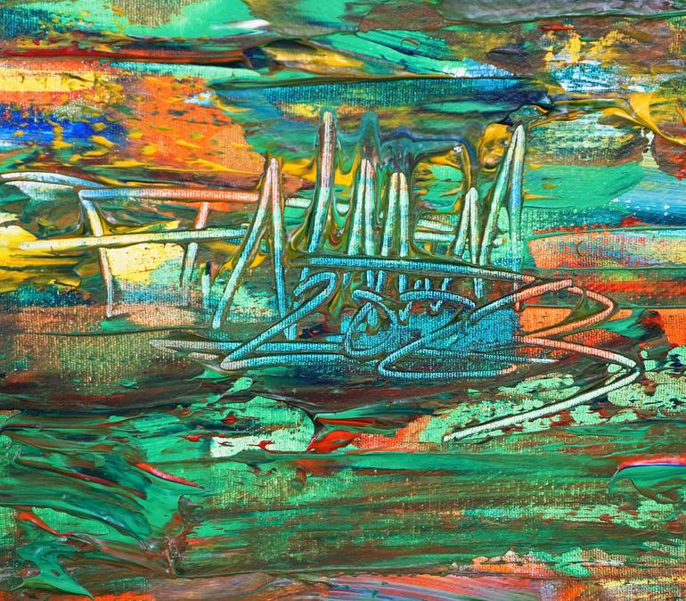 Original Abstract Expressionism Landscape Painting by Peter Nottrott