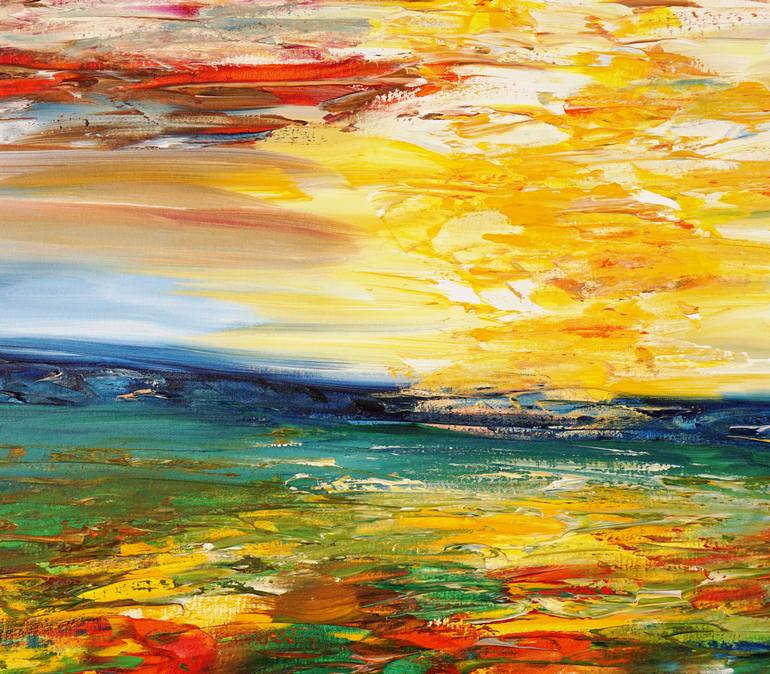 Original Abstract Expressionism Landscape Painting by Peter Nottrott
