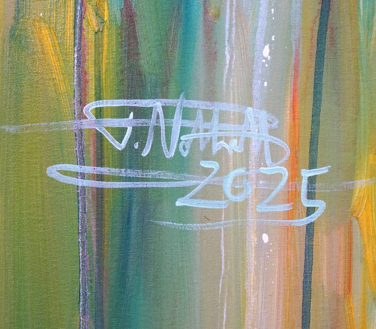 Original Abstract Expressionism Floral Painting by Peter Nottrott