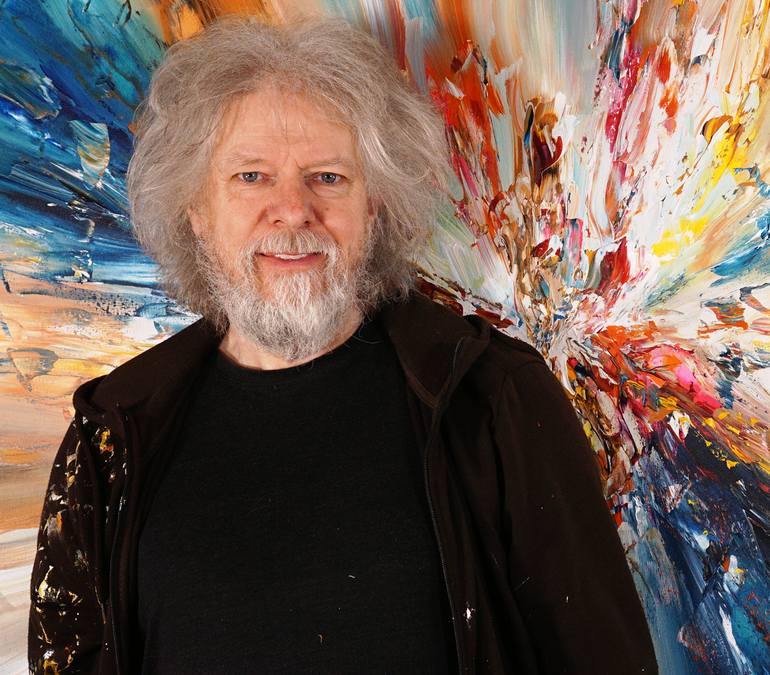 Original Abstract Painting by Peter Nottrott