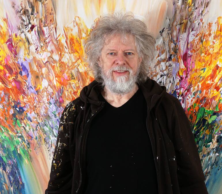 Original Abstract Painting by Peter Nottrott